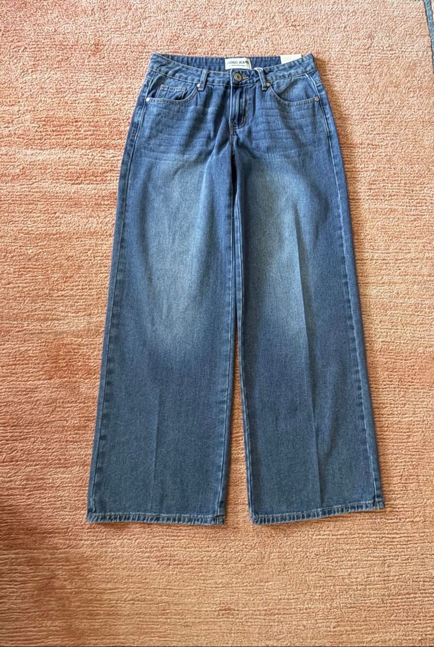 GOGO Jeans Wide Leg Jeans 26/3 medium Wash NWT